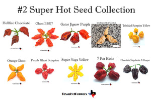 #2 Super Hot Seed Collection - 10 Different Super Hot Varieties!