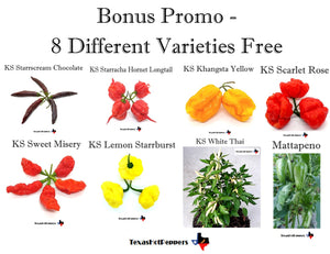 Bonus Promotion - Purchase $49 or more - 8 Different Varieties!
