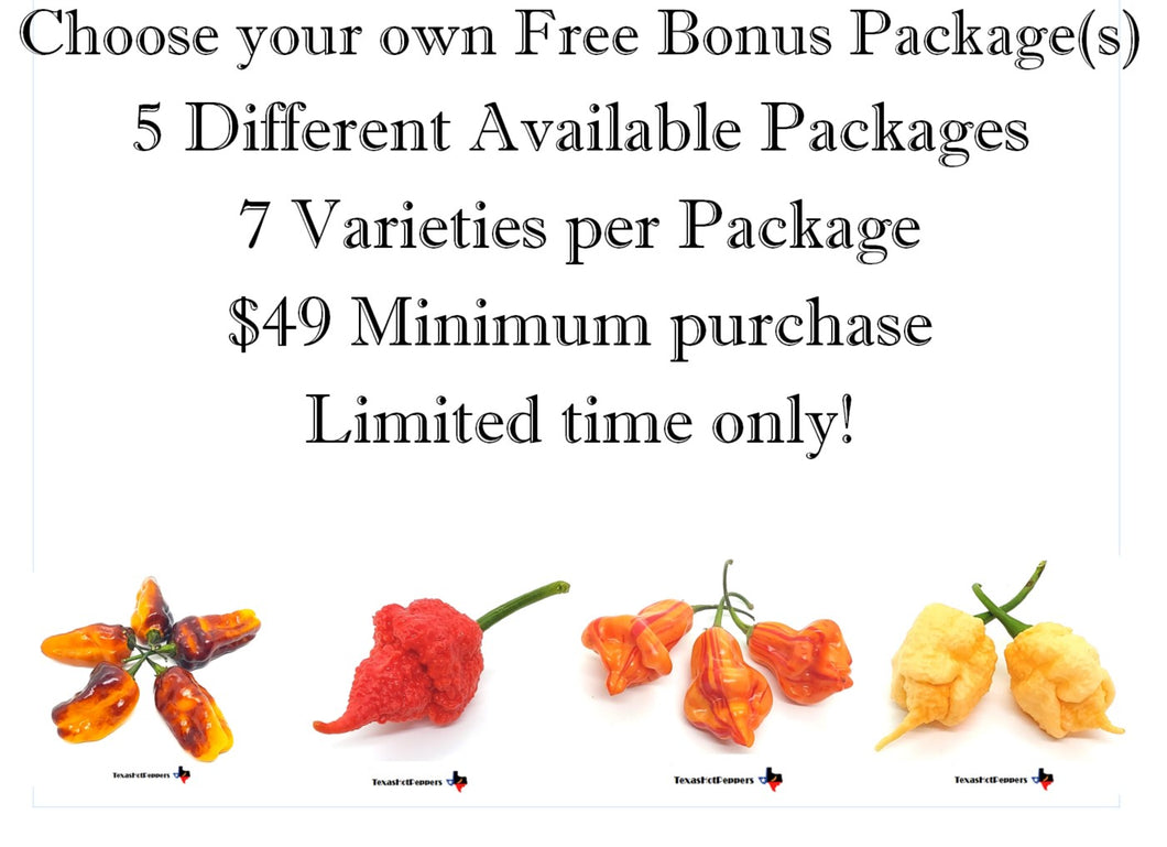 Choose your own Free Bonus Package(s)